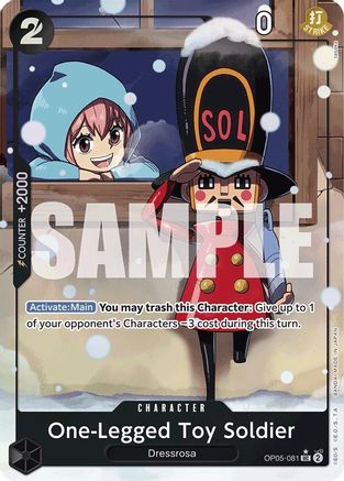 One-Legged Toy Soldier (Alternate Art) (OP05-081) - Premium Booster -The Best- Foil