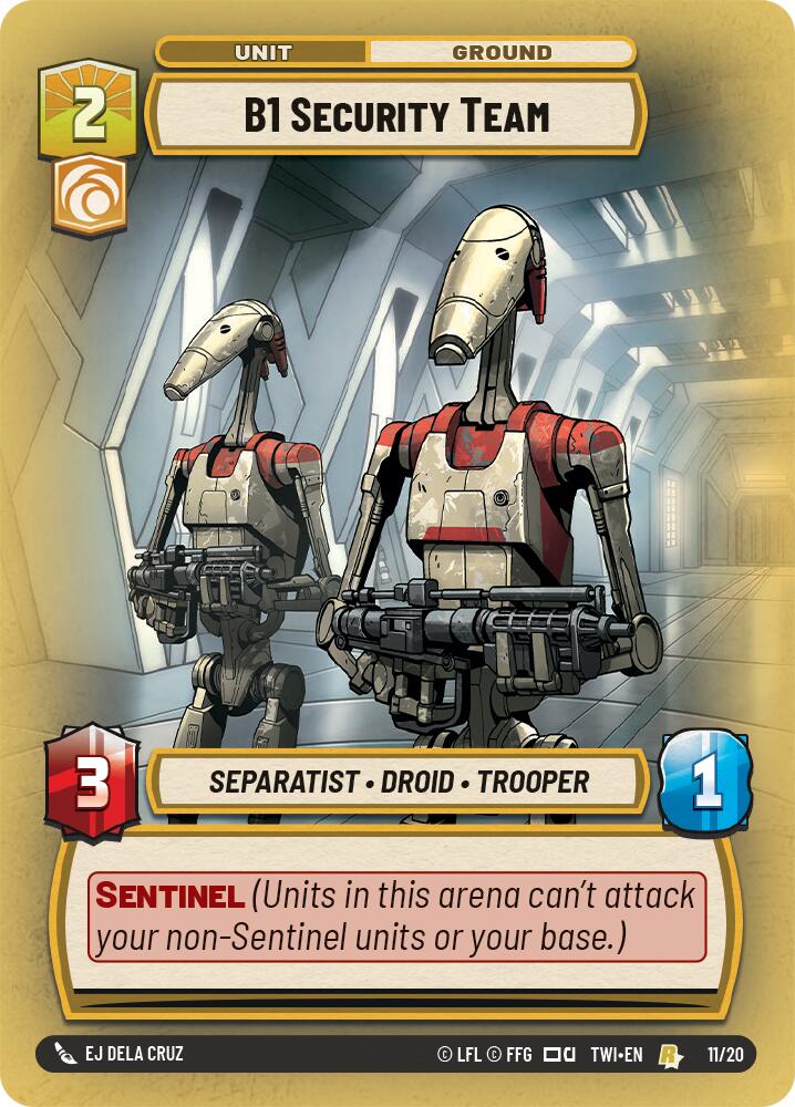 B1 Security Team (11/20) (11/20) [Twilight of the Republic: Weekly Play] | Eastridge Sports Cards & Games