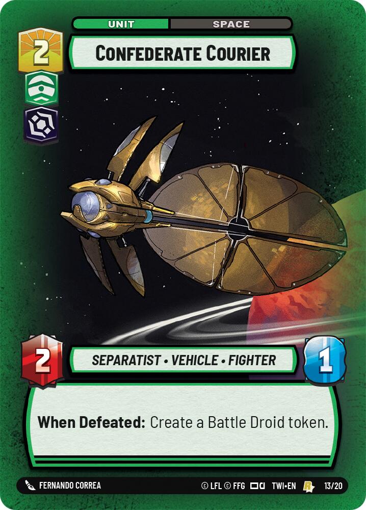 Confederate Courier (13/20) (13/20) [Twilight of the Republic: Weekly Play] | Eastridge Sports Cards & Games