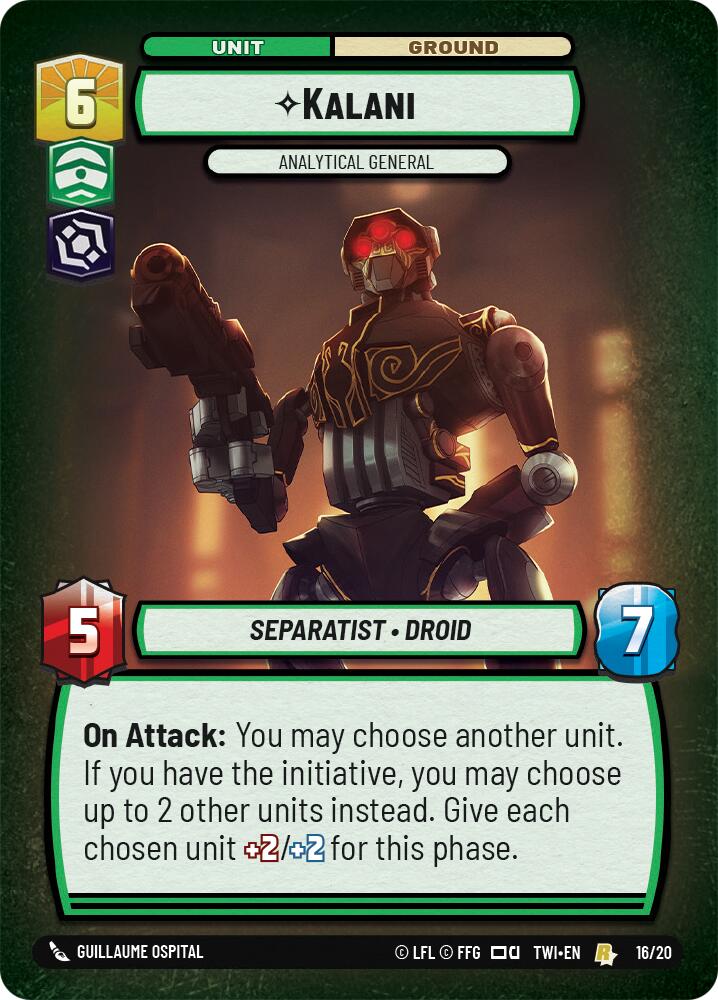 Kalani - Analytical General (16/20) (16/20) [Twilight of the Republic: Weekly Play] | Eastridge Sports Cards & Games