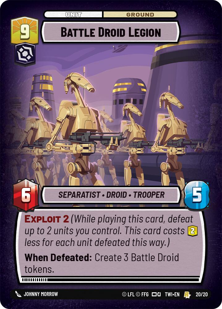 Battle Droid Legion (20/20) (20/20) [Twilight of the Republic: Weekly Play] | Eastridge Sports Cards & Games