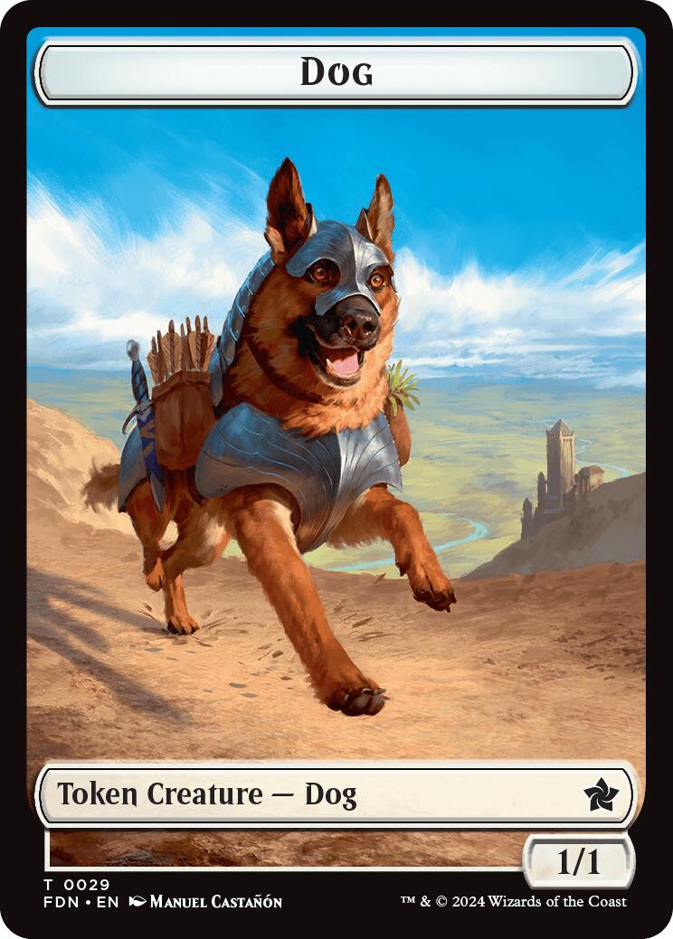 Dog // Beast (0033) Double-Sided Token [Foundations Tokens] | Eastridge Sports Cards & Games