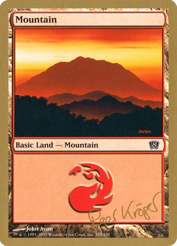 Mountain (pk345) (Peer Kroger) [World Championship Decks 2003] | Eastridge Sports Cards & Games