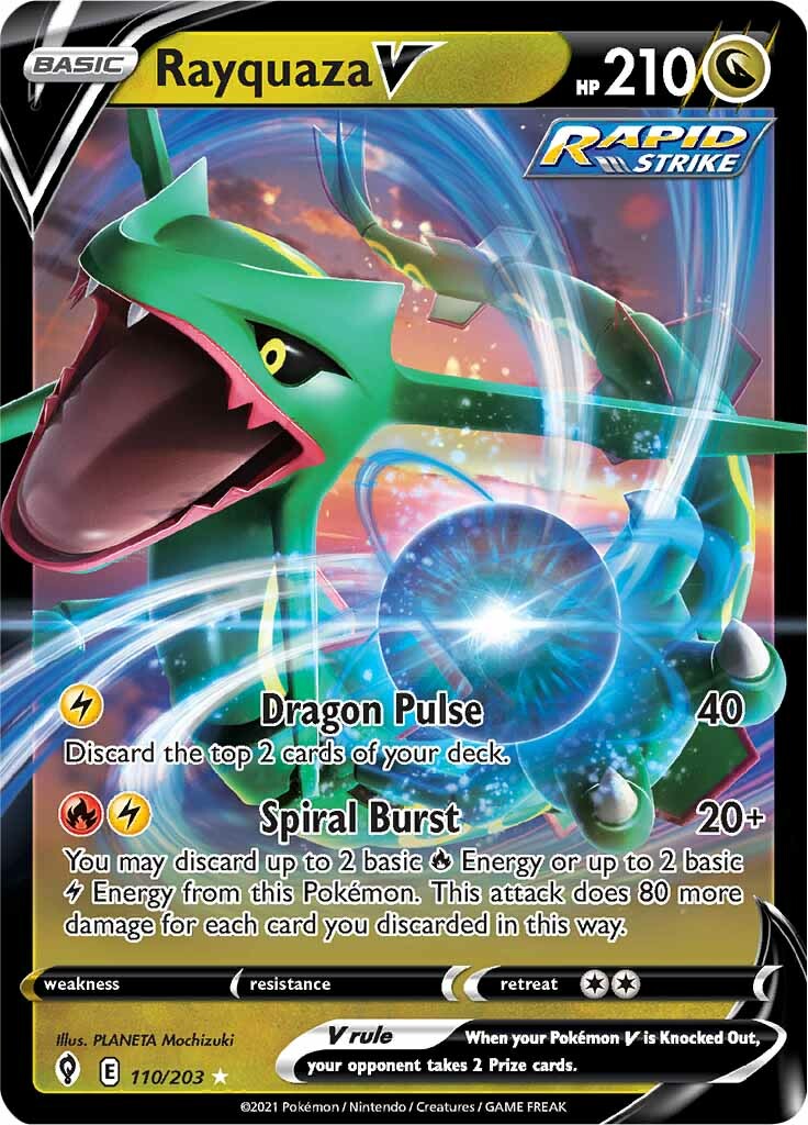 Rayquaza V (110/203) [Sword & Shield: Evolving Skies] | Eastridge Sports Cards & Games