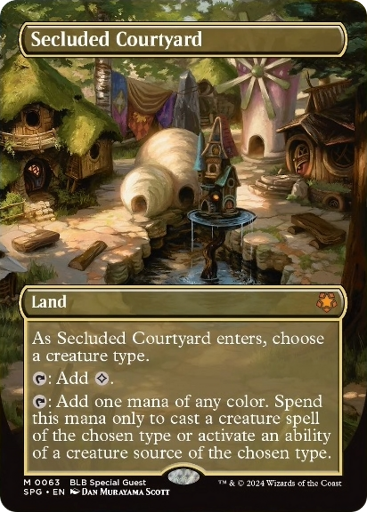 Secluded Courtyard (Borderless) [Bloomburrow Special Guests] | Eastridge Sports Cards & Games