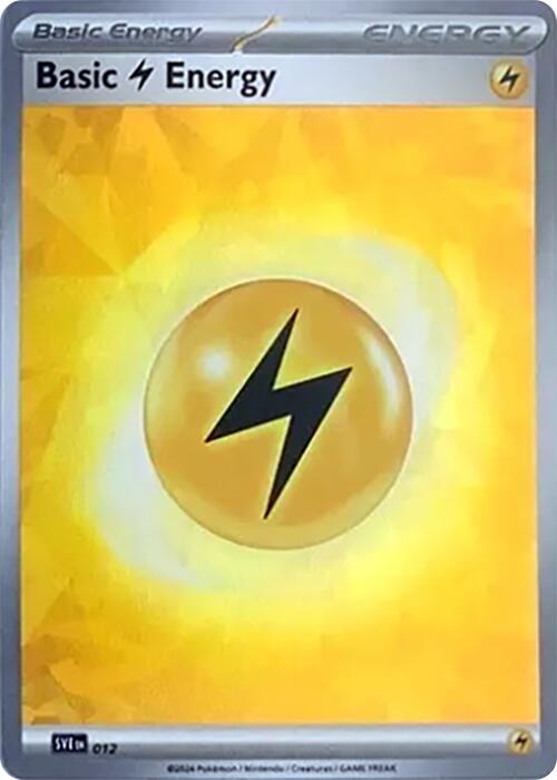 Basic Lightning Energy (012) (Cracked Ice Holo) [Scarlet & Violet: Stellar Crown] | Eastridge Sports Cards & Games