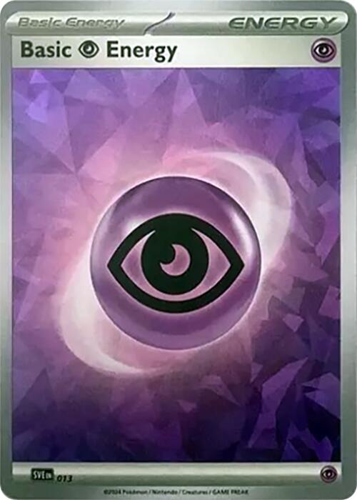 Basic Psychic Energy (013) (Cracked Ice Holo) [Scarlet & Violet: Stellar Crown] | Eastridge Sports Cards & Games