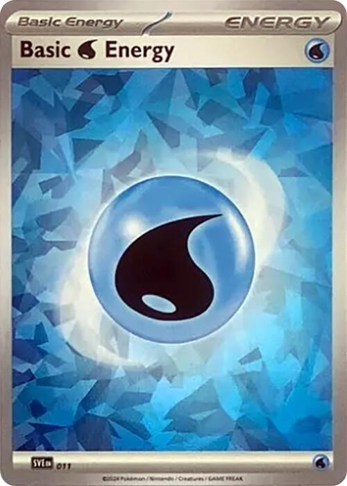 Basic Water Energy (011) (Cracked Ice Holo) [Scarlet & Violet: Stellar Crown] | Eastridge Sports Cards & Games