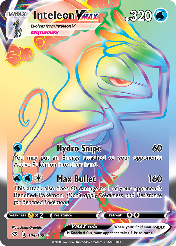 Inteleon VMAX (195/192) [Sword & Shield: Rebel Clash] | Eastridge Sports Cards & Games