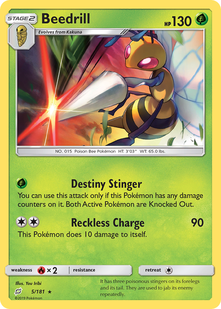 Beedrill (5/181) [Sun & Moon: Team Up] | Eastridge Sports Cards & Games