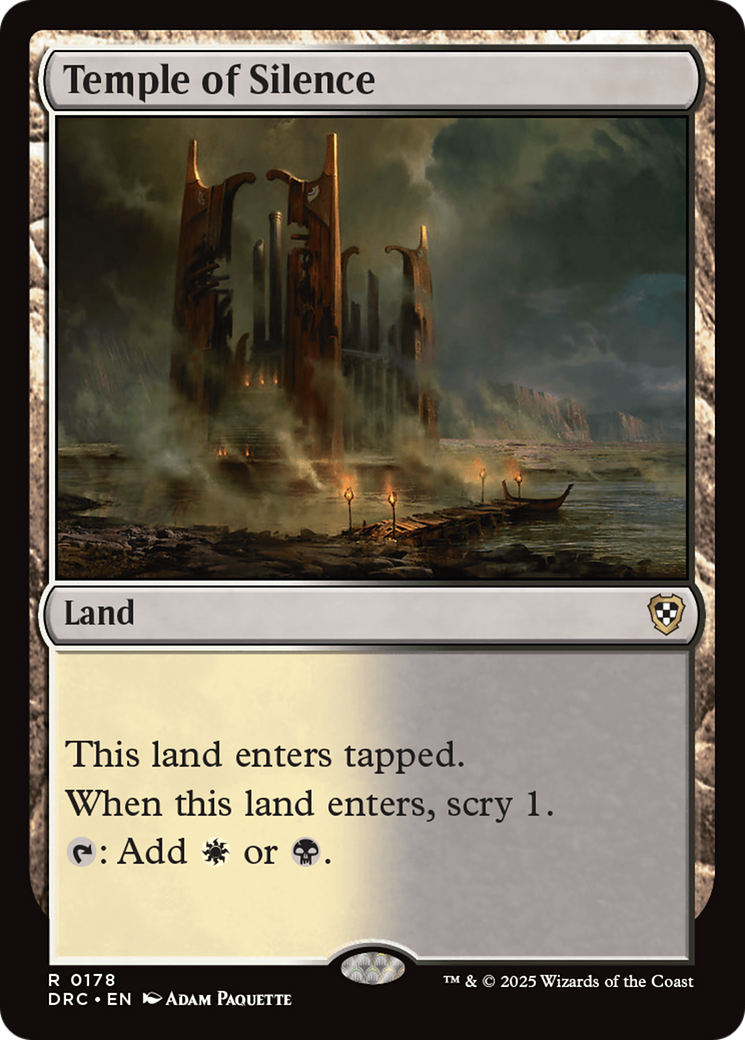 Temple of Silence [Aetherdrift Commander] | Eastridge Sports Cards & Games