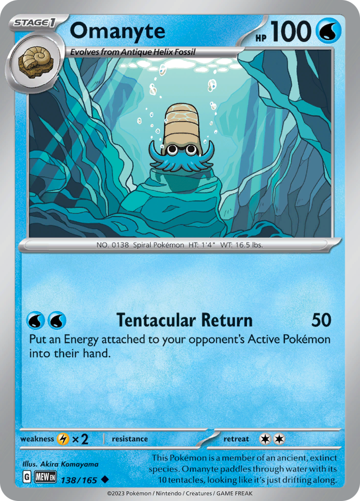 Omanyte (138/165) [Scarlet & Violet 151] | Eastridge Sports Cards & Games