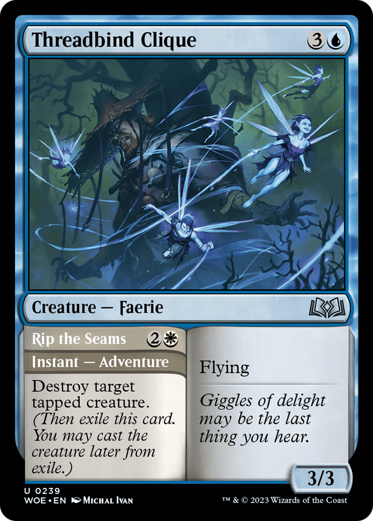 Threadbind Clique // Rip the Seams [Wilds of Eldraine] | Eastridge Sports Cards & Games