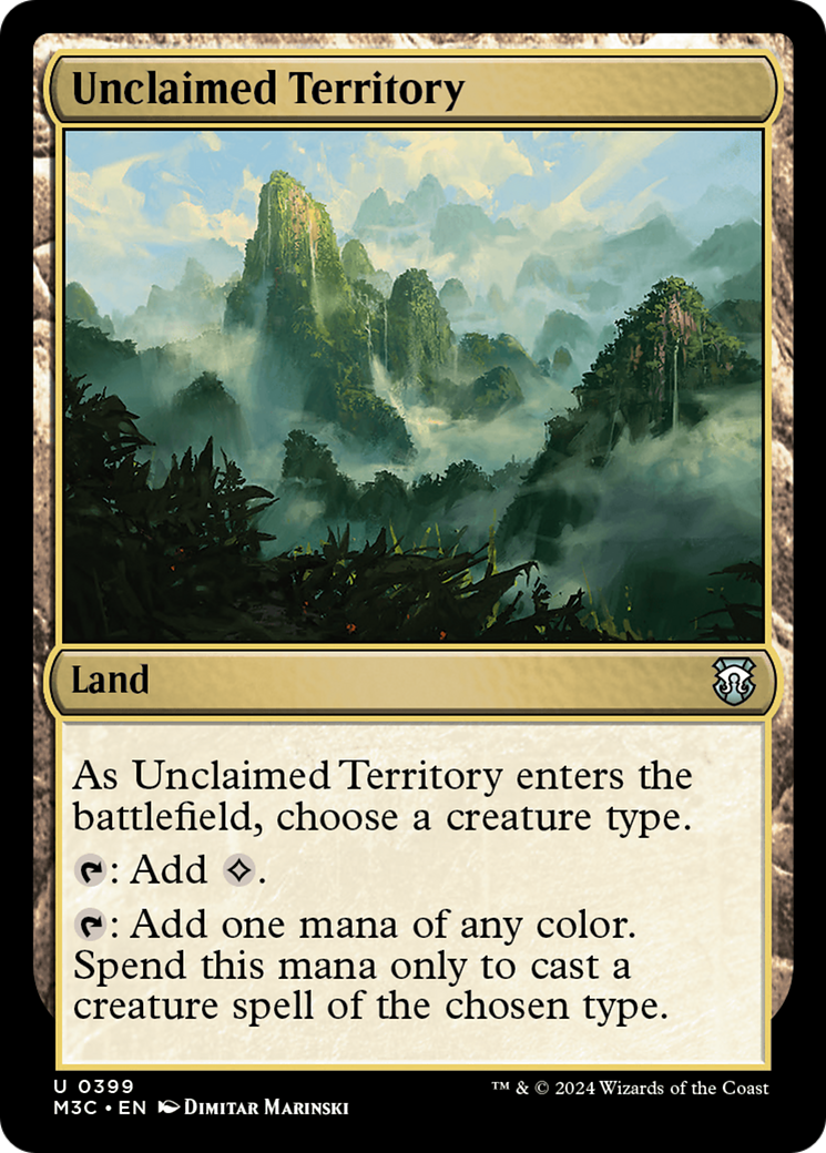 Unclaimed Territory (Ripple Foil) [Modern Horizons 3 Commander] | Eastridge Sports Cards & Games