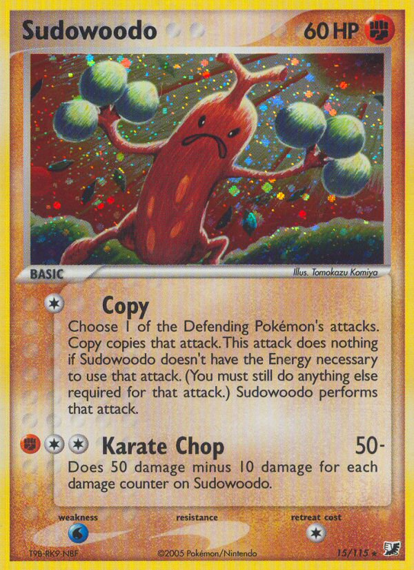 Sudowoodo (15/115) [EX: Unseen Forces] | Eastridge Sports Cards & Games