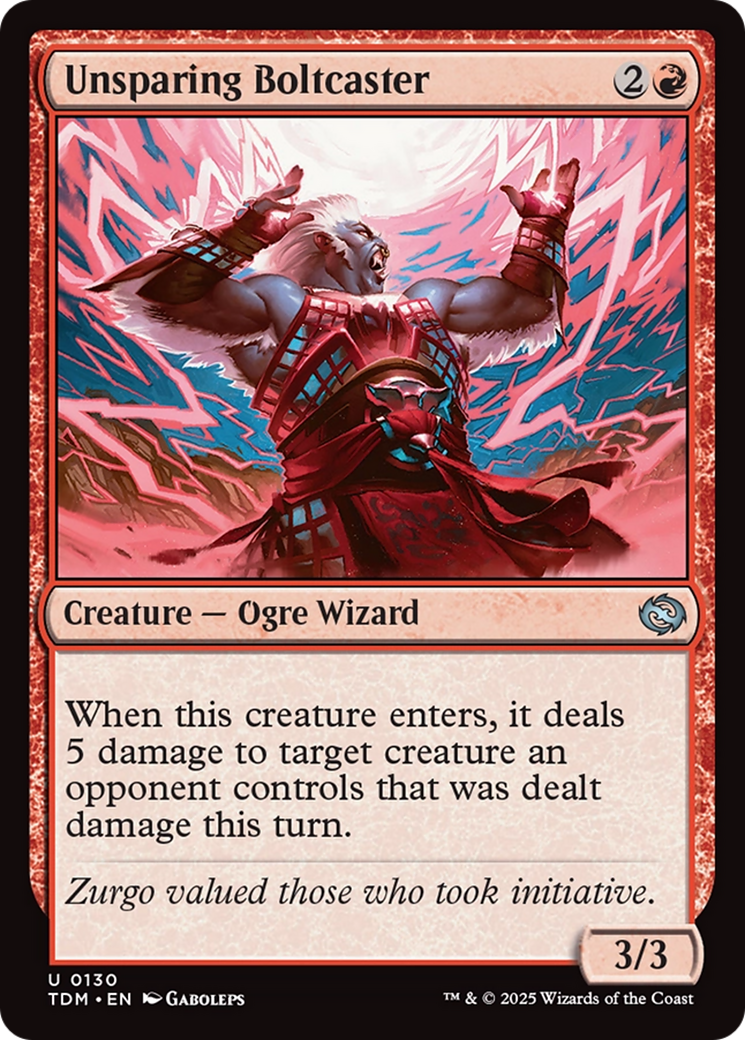 Unsparing Boltcaster [Tarkir: Dragonstorm] | Eastridge Sports Cards & Games