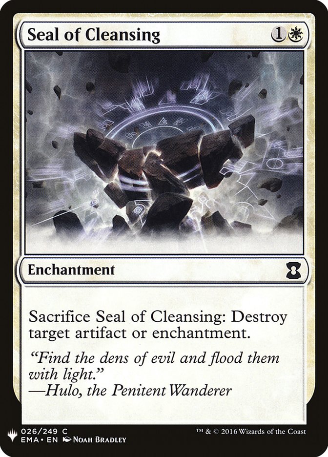 Seal of Cleansing [Mystery Booster] | Eastridge Sports Cards & Games