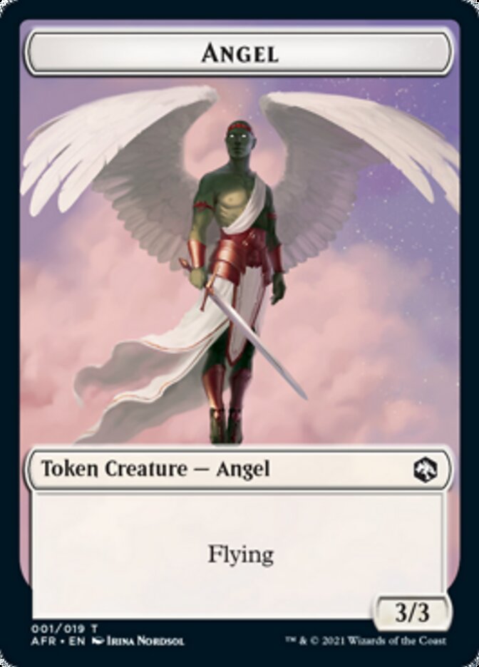 Devil // Angel Double-Sided Token [Dungeons & Dragons: Adventures in the Forgotten Realms Tokens] | Eastridge Sports Cards & Games