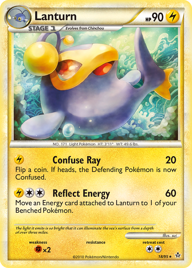 Lanturn (18/95) [HeartGold & SoulSilver: Unleashed] | Eastridge Sports Cards & Games