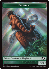 Insect // Elephant Double-Sided Token [Aetherdrift Tokens] | Eastridge Sports Cards & Games