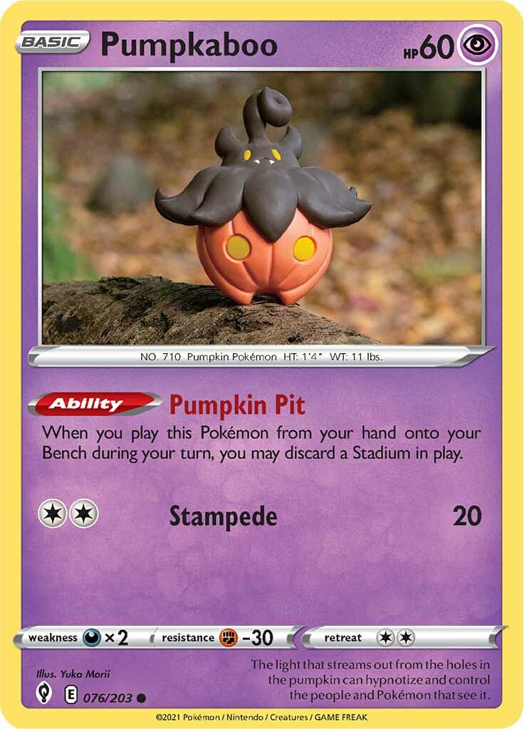 Pumpkaboo (076/203) [Sword & Shield: Evolving Skies] | Eastridge Sports Cards & Games