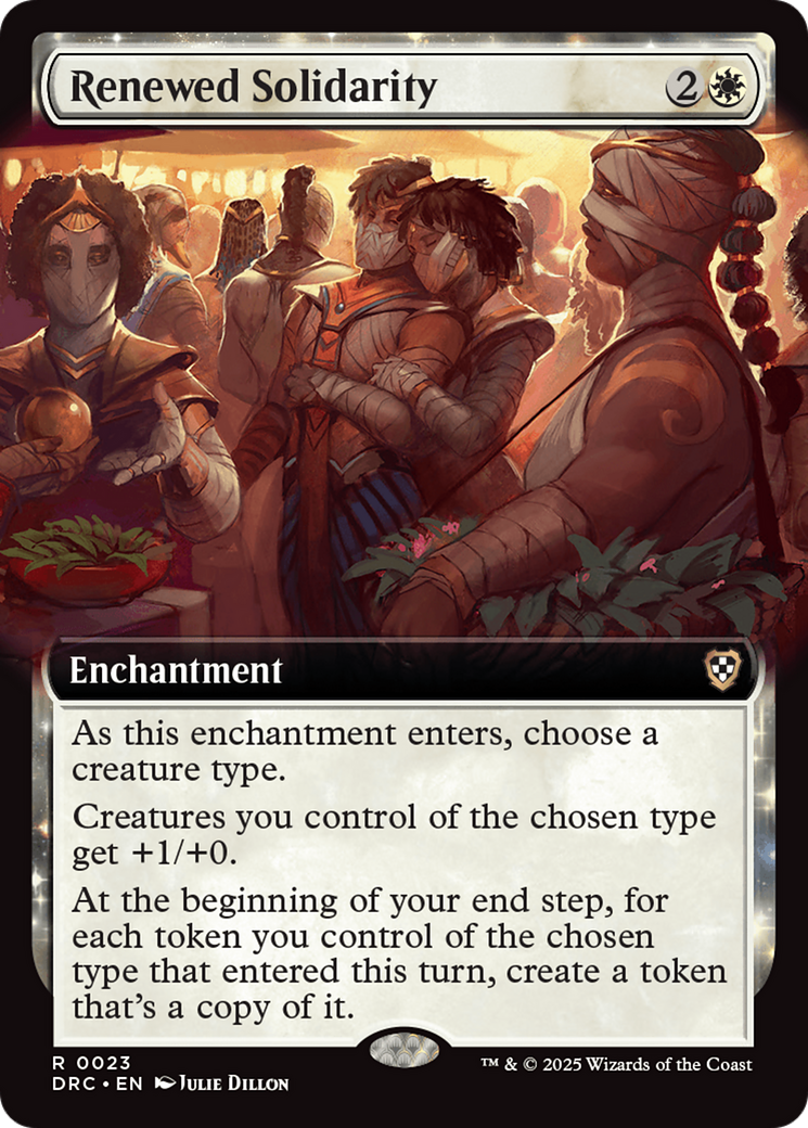 Renewed Solidarity (Extended Art) [Aetherdrift Commander] | Eastridge Sports Cards & Games