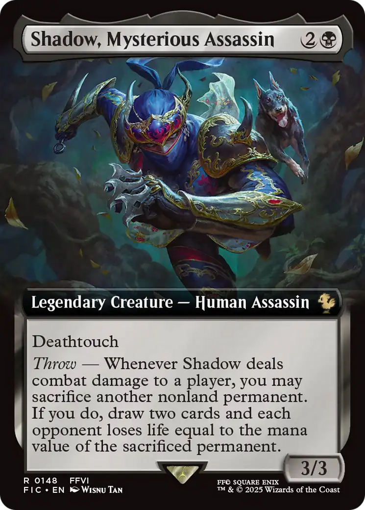 Shadow, Mysterious Assassin (Extended Art) [FINAL FANTASY Commander] | Eastridge Sports Cards & Games