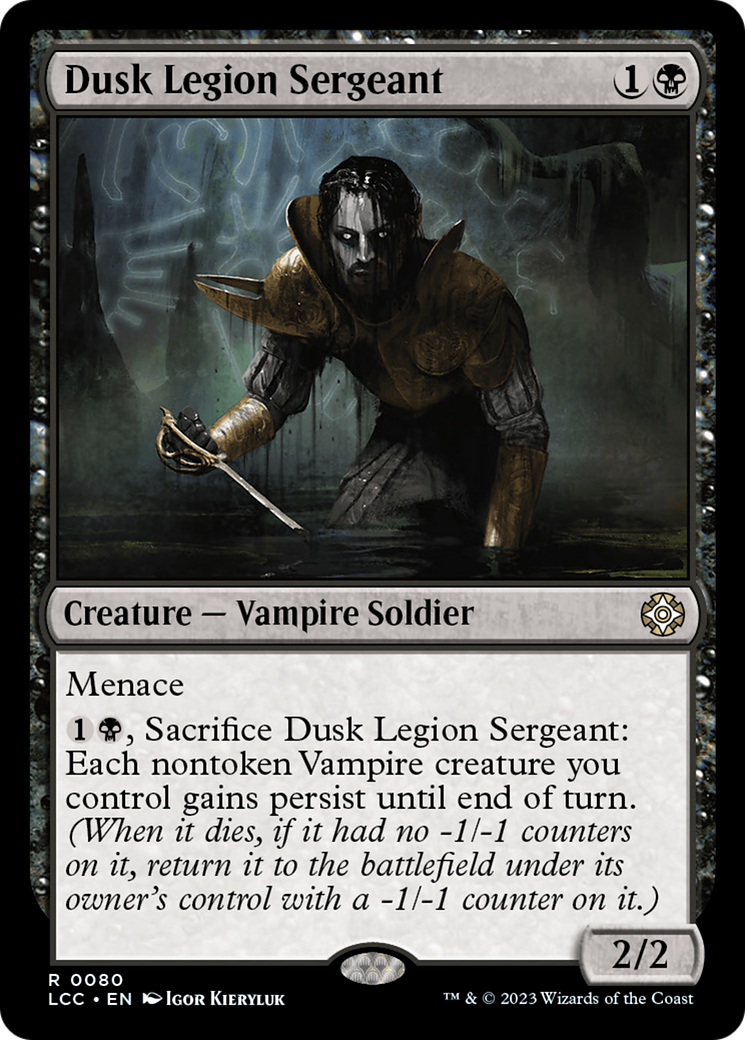 Dusk Legion Sergeant [The Lost Caverns of Ixalan Commander] | Eastridge Sports Cards & Games