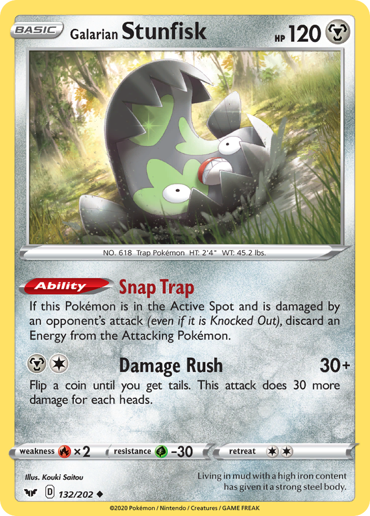 Galarian Stunfisk (132/202) [Sword & Shield: Base Set] | Eastridge Sports Cards & Games