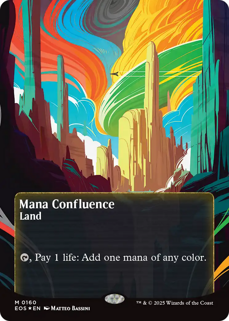 Mana Confluence (0160) (Borderless) (Galaxy Foil) [Edge of Eternities: Stellar Sights] | Eastridge Sports Cards & Games