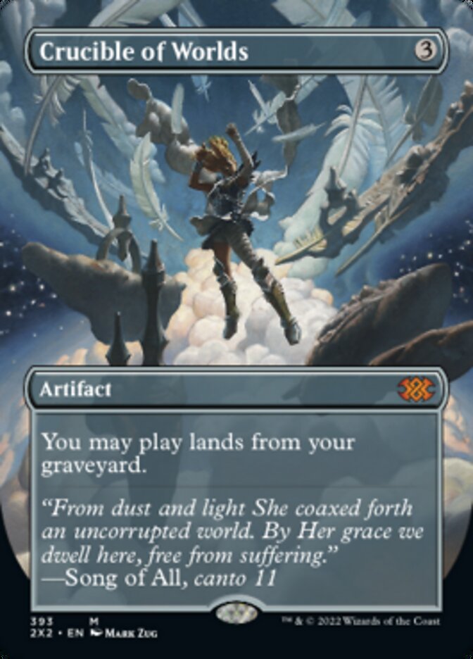 Crucible of Worlds (Borderless Alternate Art) [Double Masters 2022] | Eastridge Sports Cards & Games