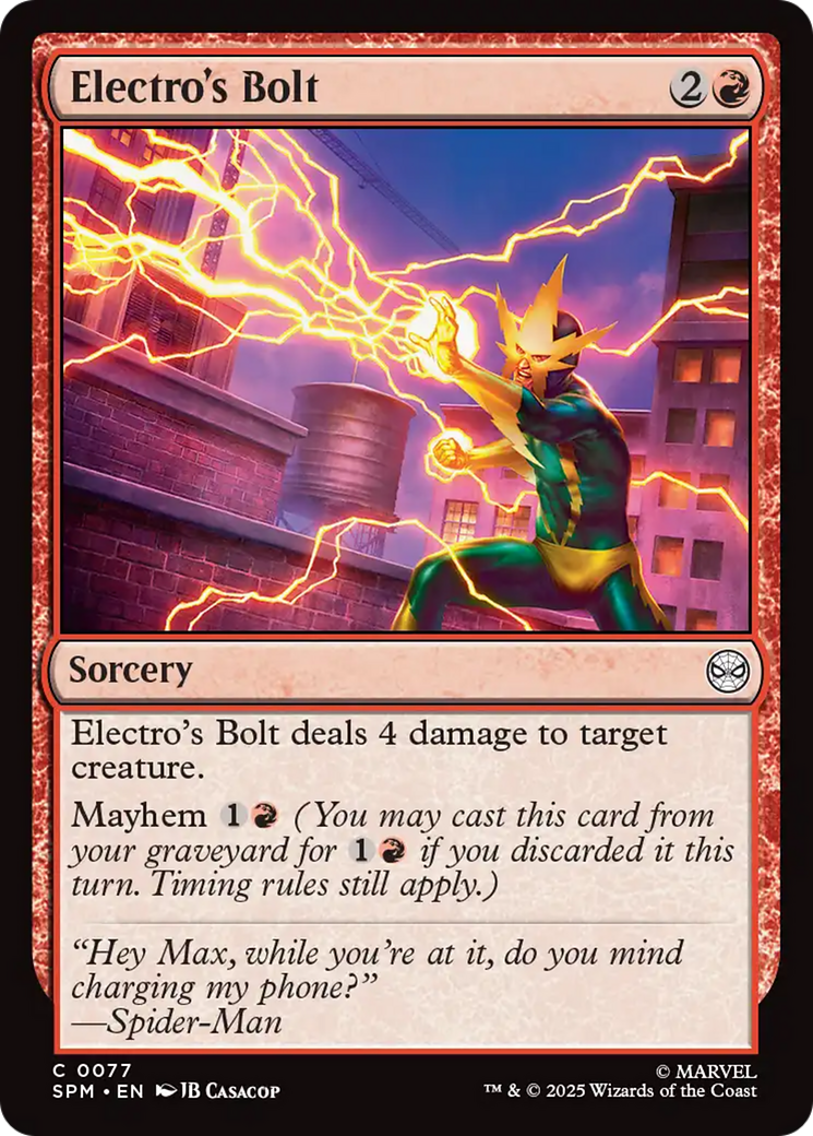 Electro's Bolt [Marvel's Spider-Man] | Eastridge Sports Cards & Games