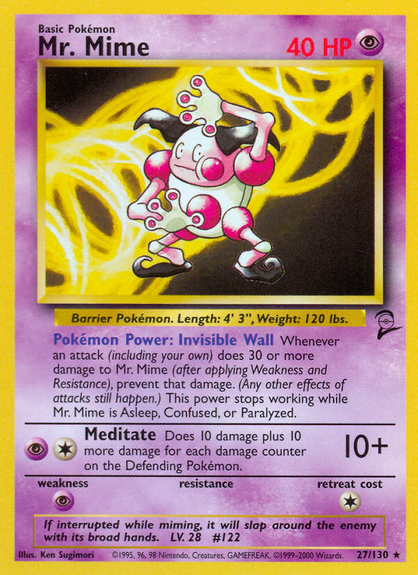 Mr. Mime (27/130) [Base Set 2] | Eastridge Sports Cards & Games