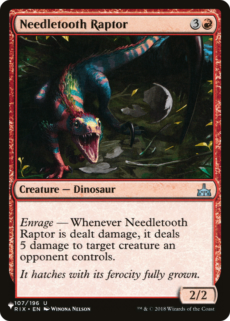 Needletooth Raptor [The List] | Eastridge Sports Cards & Games