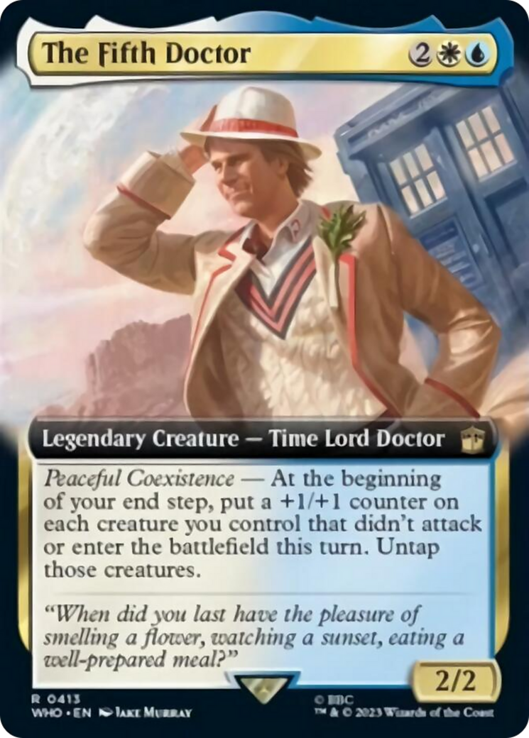 The Fifth Doctor (Extended Art) [Doctor Who] | Eastridge Sports Cards & Games