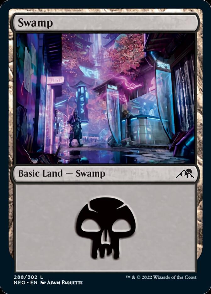 Swamp (288) [Kamigawa: Neon Dynasty] | Eastridge Sports Cards & Games
