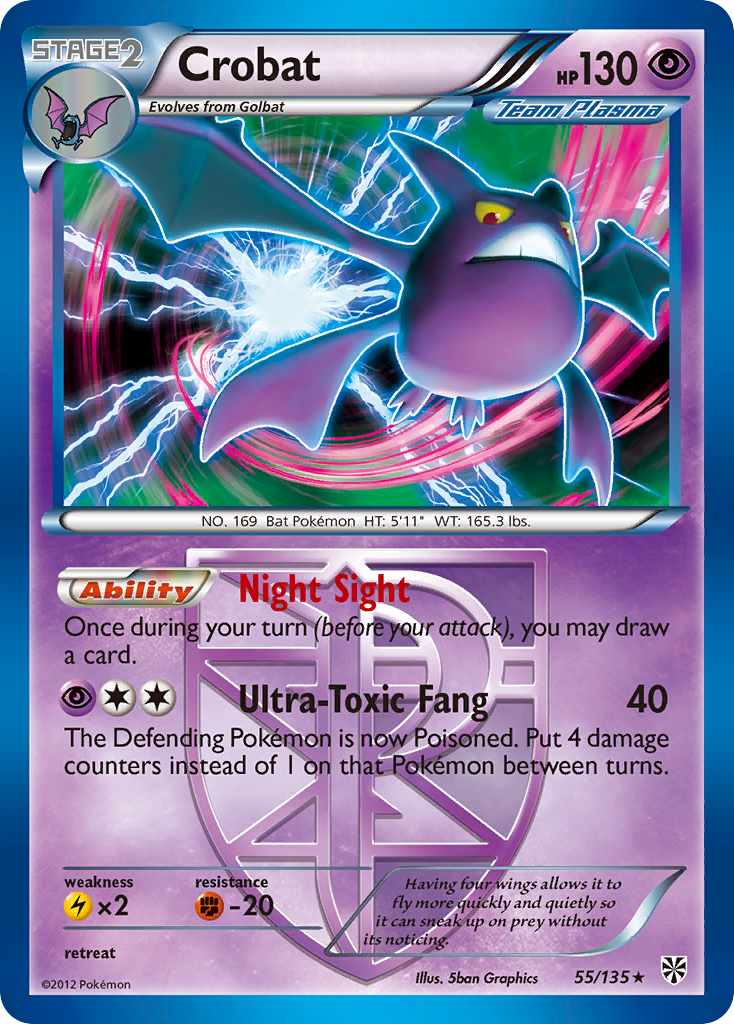 Crobat (55/135) [Black & White: Plasma Storm] | Eastridge Sports Cards & Games