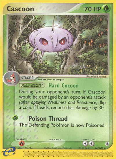 Cascoon (26/109) [EX: Ruby & Sapphire] | Eastridge Sports Cards & Games