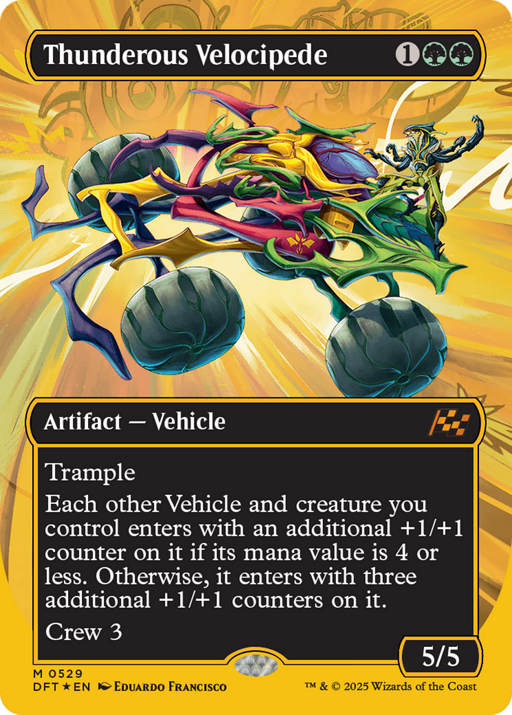 Thunderous Velocipede (Borderless) (First-Place Foil) [Aetherdrift] | Eastridge Sports Cards & Games