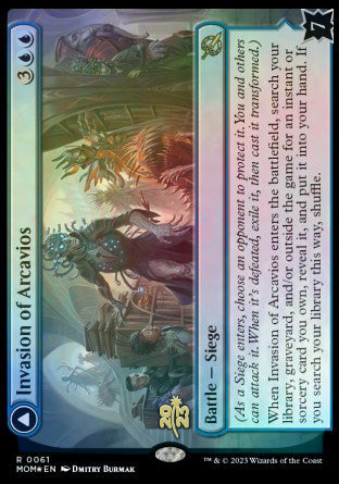 Invasion of Arcavios // Invocation of the Founders [March of the Machine Prerelease Promos] | Eastridge Sports Cards & Games