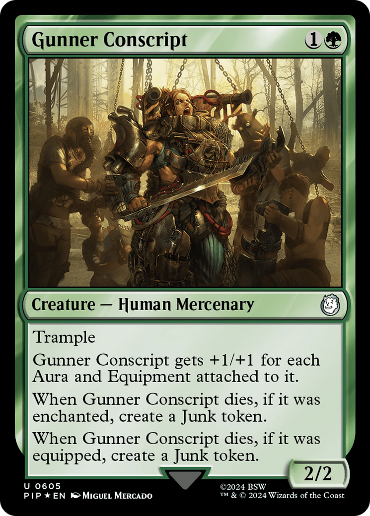 Gunner Conscript (Surge Foil) [Fallout] | Eastridge Sports Cards & Games