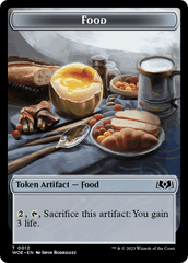 Rat // Food (0012) Double-Sided Token [Wilds of Eldraine Tokens] | Eastridge Sports Cards & Games