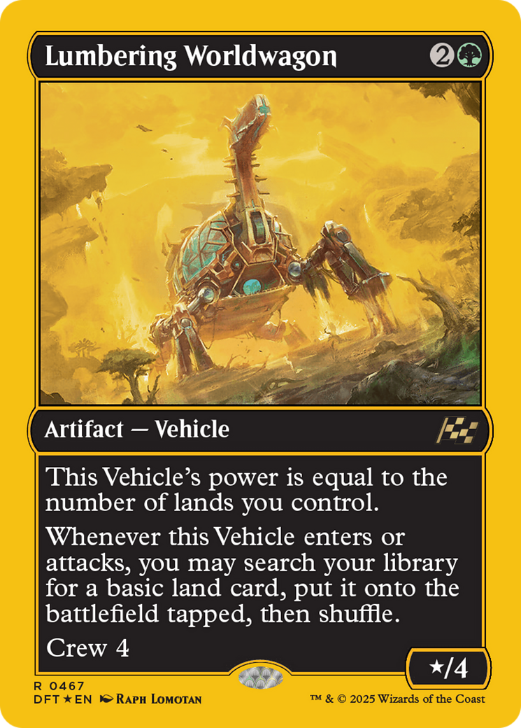 Lumbering Worldwagon (First-Place Foil) [Aetherdrift] | Eastridge Sports Cards & Games