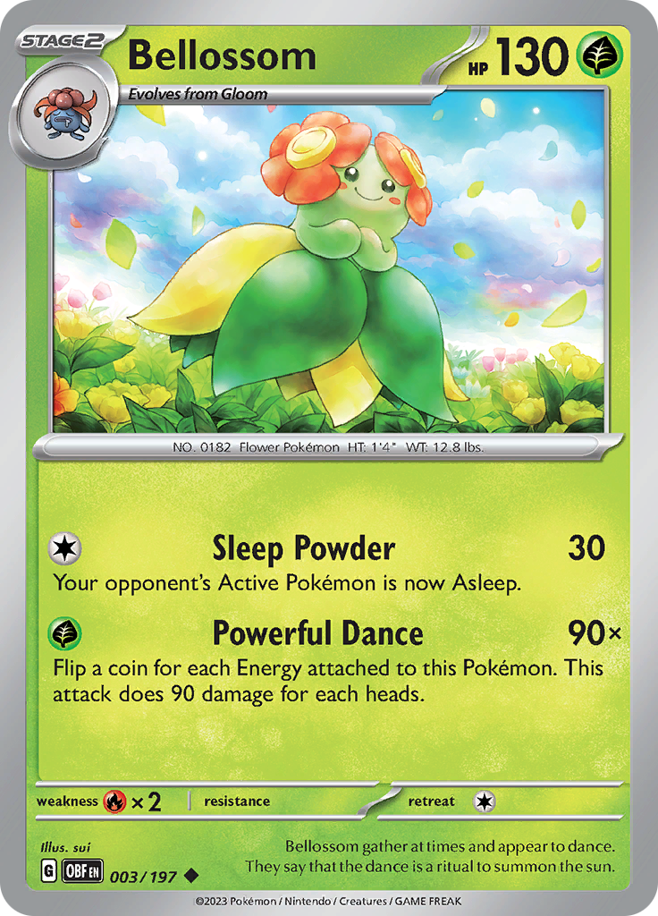 Bellossom (003/197) [Scarlet & Violet: Obsidian Flames] | Eastridge Sports Cards & Games