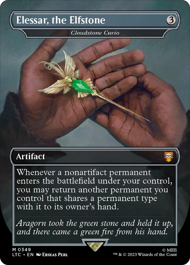 Elessar, the Elfstone - Cloudstone Curio (Surge Foil) [The Lord of the Rings: Tales of Middle-Earth Commander] | Eastridge Sports Cards & Games