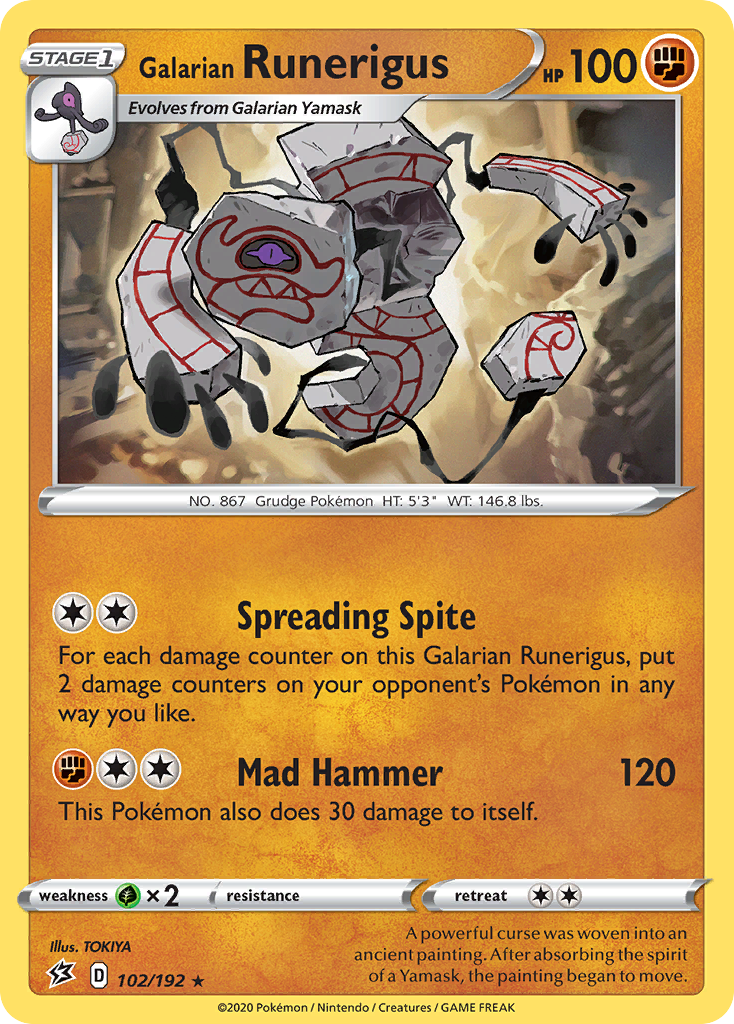 Galarian Runerigus (102/192) [Sword & Shield: Rebel Clash] | Eastridge Sports Cards & Games