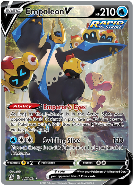 Empoleon V (146/163) [Sword & Shield: Battle Styles] | Eastridge Sports Cards & Games