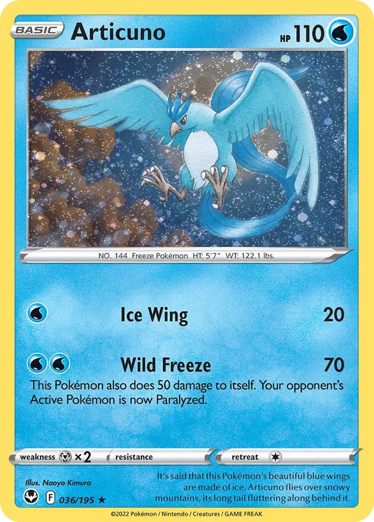 Articuno (036/195) (Cosmos Holo) [Sword & Shield: Base Set] | Eastridge Sports Cards & Games