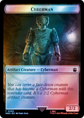 Copy // Cyberman Double-Sided Token (Surge Foil) [Doctor Who Tokens] | Eastridge Sports Cards & Games