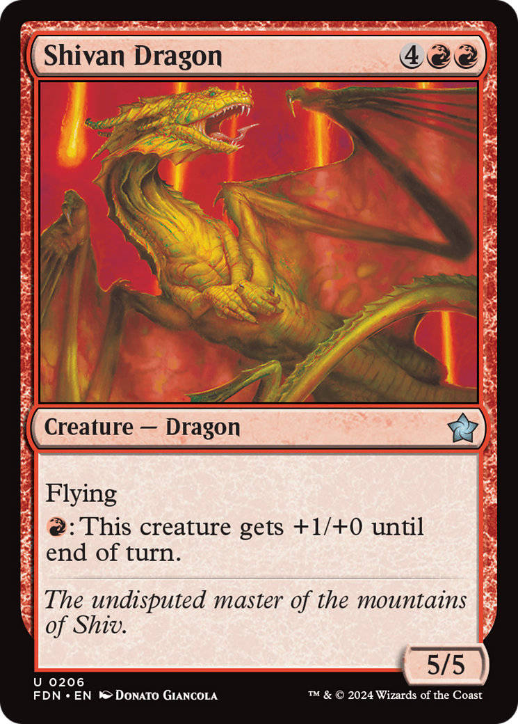 Shivan Dragon [Foundations] | Eastridge Sports Cards & Games